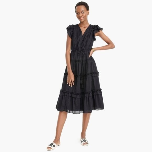 Jcrew cotton voile midi dress - Picture 2 of 4